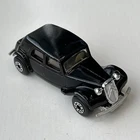 Matchbox Citroen 15 CV Traction Avant Black MB44 Vintage 1983 Diecast England