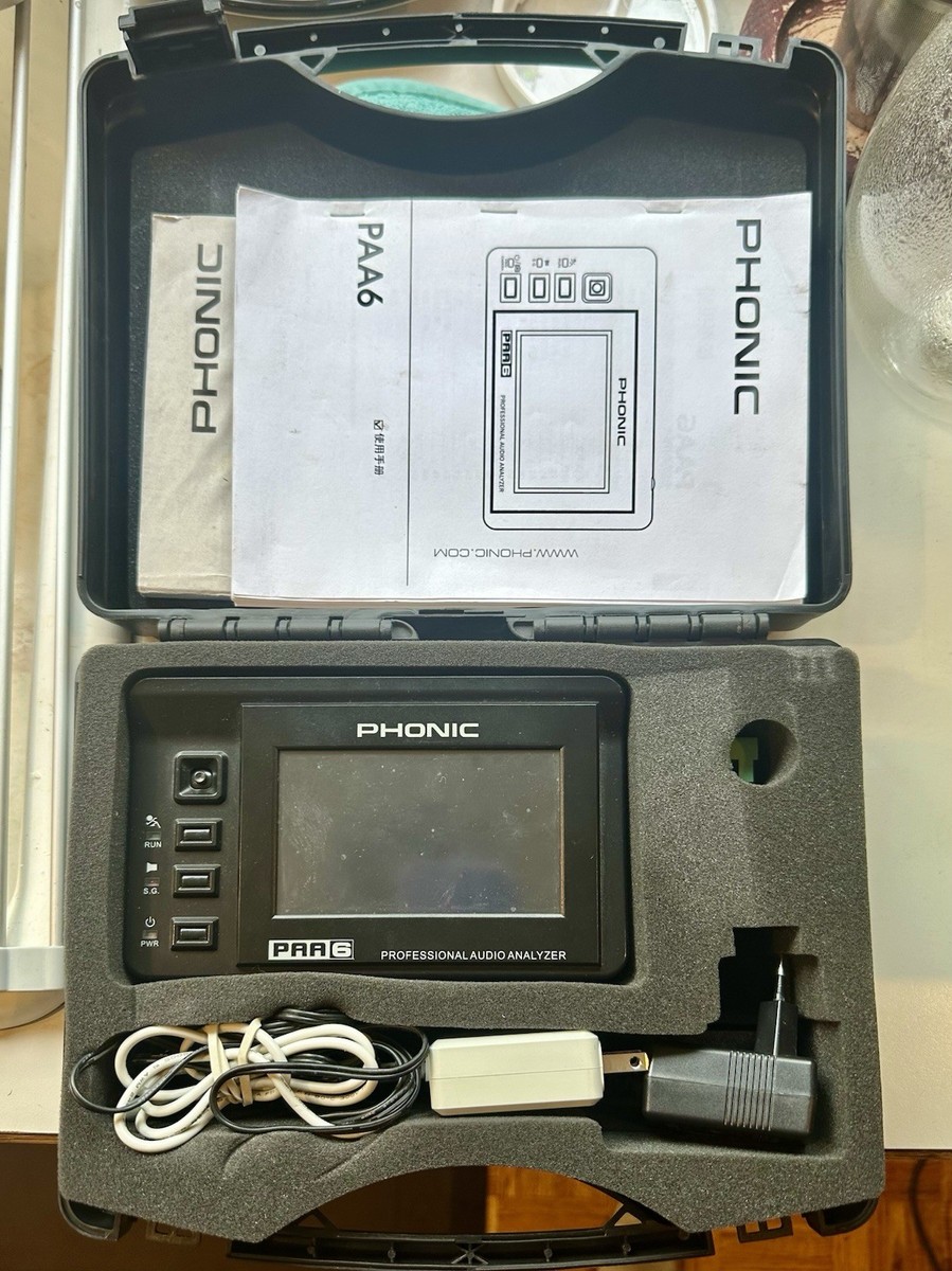 PHONIC PAA6 Dual-CH Audio Spectrum Analyzer Support Balanced XLR