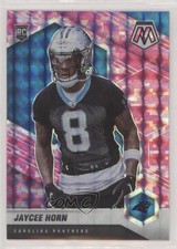 2021 Panini Mosaic Rookies Pink Camo Mosaic Prizm Jaycee Horn #343 0ty4