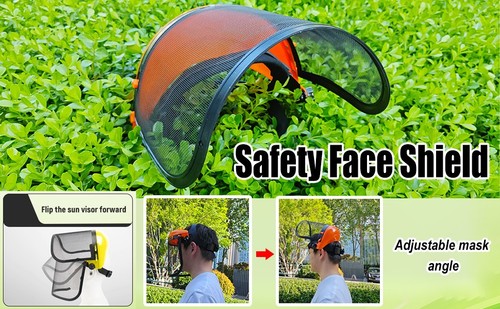 Garden Mask, Mesh Safety Mask, Sun Visor, Protective Mask, Face Protection Helme - Picture 4 of 13