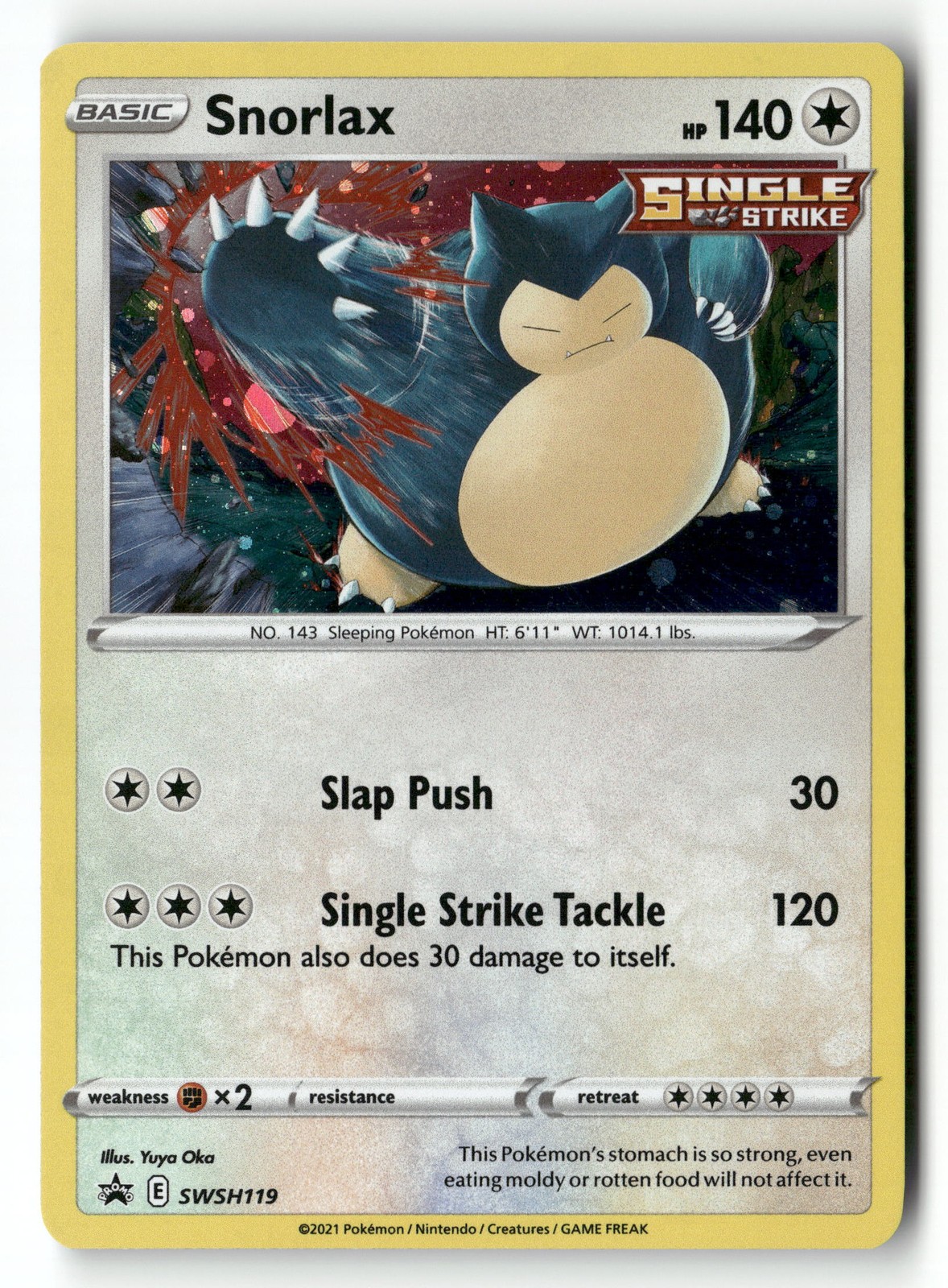 Snorlax SWSH119 SWSH: Sword & Shield Promo Cards Pokémon TCG NM