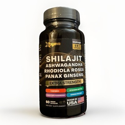 Zoyava Shilajit Extra Strength 60 ct EXP 2027