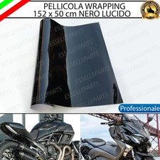 PELLICOLA WRAPPING NERO LUCIDO PER PEUGEOT BELVILLE 125 TERMOFORMABILE
