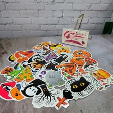 Halloween Sticker Pack and Temporary Tattoos Spooky Party Favors Decals Lot