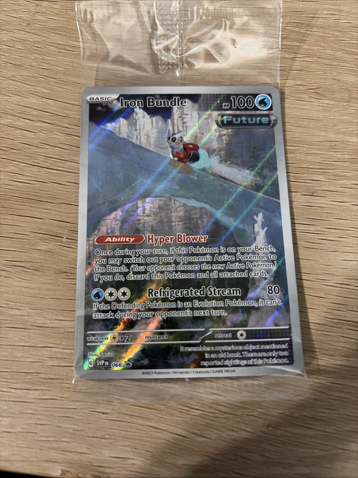 Iron Bundle SVP066 Scarlet & Violet Holo Full Art SEALED PROMO Pokemon Card