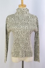 PLEATS PLEASE Gray High Neck Long Sleeve Top152 9554