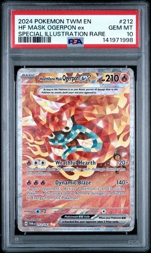 2024 Twilight Masquerade-Hearthflame SIR Mask Ogerpon ex 212/167 PSA 10