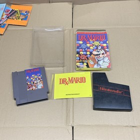 Dr. Mario Nintendo NES 1990 Complete In Box Game with Manual and Box Styrofoam