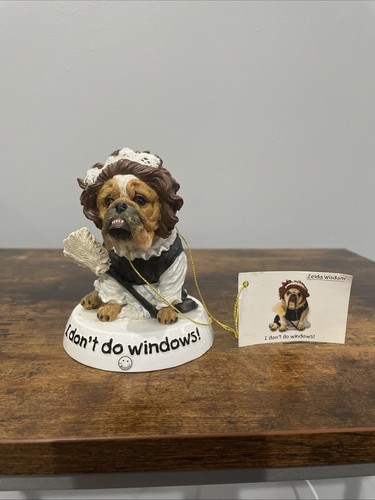 2005 ZELDA WISDOM BULLDOG BOBBLEHEAD #16620 I DON'T DO WINDOWS HARD TO FIND