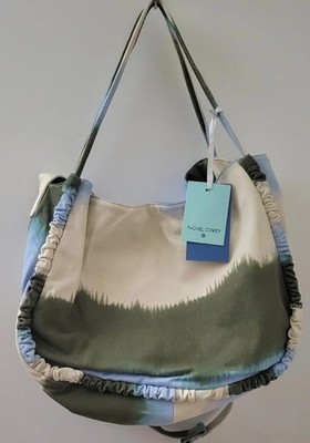 RACHEL COVEY Women Canvas Shoulder Bag Gradient Large Capacity Casual Tote Bag