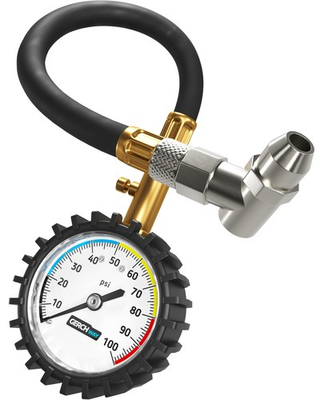 #ad Tire Pressure Gauge 100 PSI Large Dial Numbers amp; 45° Angle Chuck Accurate... $22.70