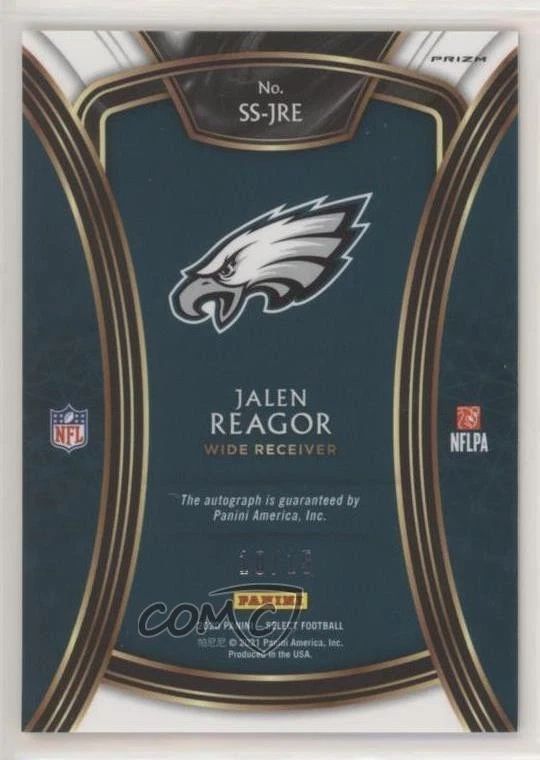 2020 Panini Select Signatures Tie-Dye Prizm /15 Jalen Reagor Rookie Auto RC - Image 2 of 2