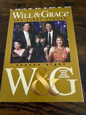 Will & Grace - Season 8 - The Final Season (DVD 2008 4-Disc) used