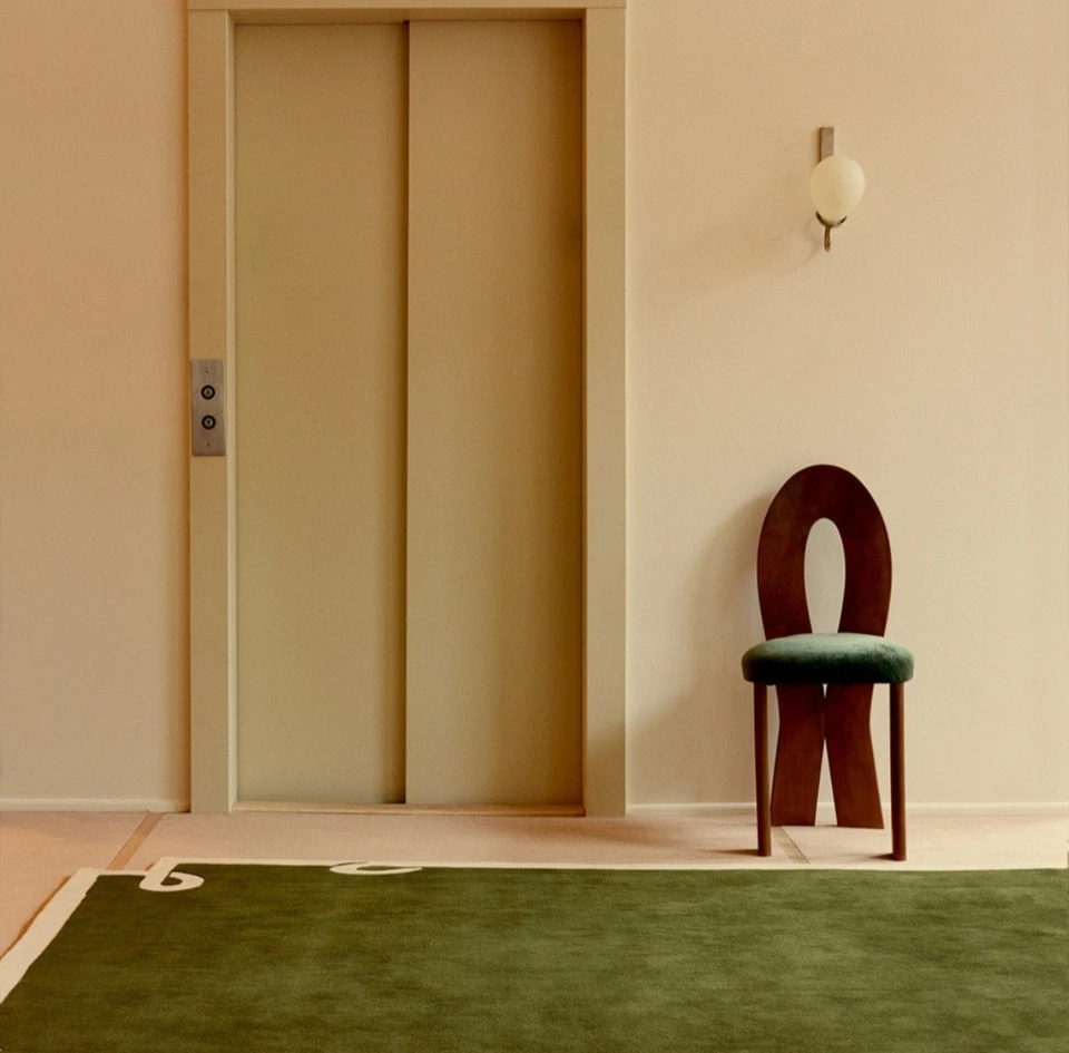 Hand-Tufted Wool Rug 9×12 ft - Nordic Knots Green Design, Handmade Area Rug 8x10 - Image 4 of 4