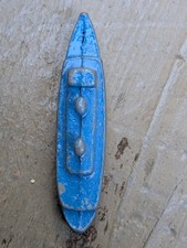 Tootsie Toy Ocean Liner - Blue Paint. Cracker Jack 1920s