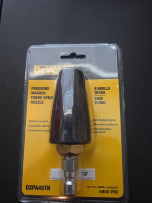 #ad DeWalt DXPA45TN Turbo Nozzle Hot Cold Water 4500 PSI Pressure Washer Sealed $28.99
