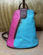 Vera Pelle Mini Backpack Bag Genuine Leather ...