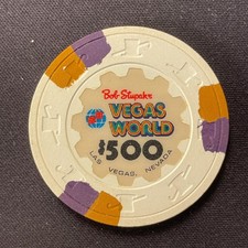 Nice Vegas World Las Vegas Nevada 500 casino chip 1980s THC mold obsolete