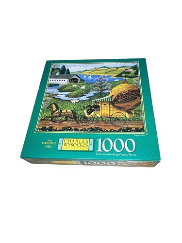 Buffalo Games - Charles Wysocki – Hickory Haven Canal – Puzzle de 1000 pièces pour Adultes – Puzzle Stimulant Parfait pour Les soirées de Jeu – La Taille finie est de 68