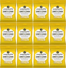 Jakemans Honey & Lemon Menthol Sweets 73g – Pack of 12 - Soothing Throat Sweets