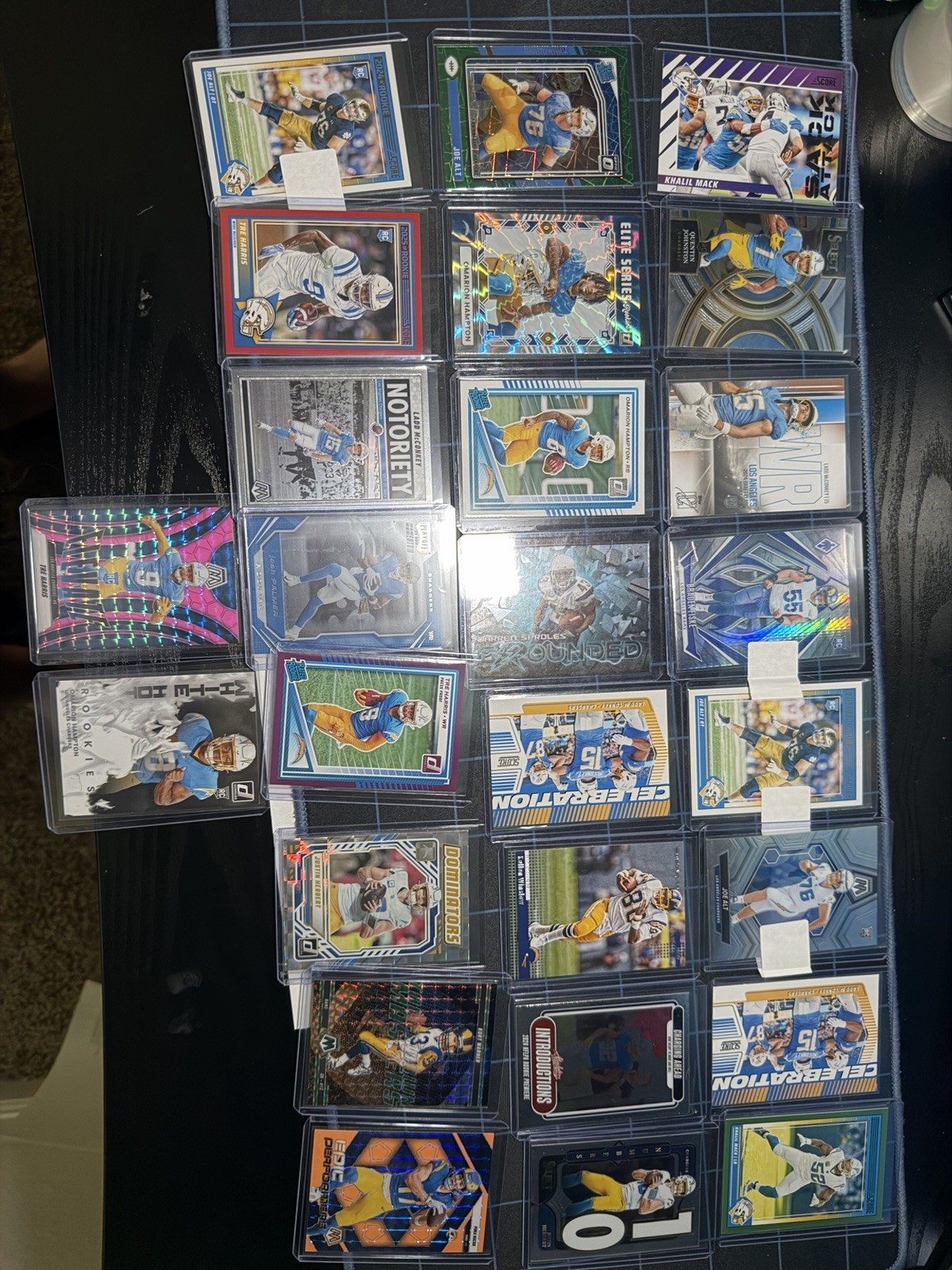 Los Angeles, Chargers Football Card Lot Huge
