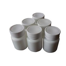 24pcs Empty Portable Plastic Powder Bottles Container Holder Case White 30ml 