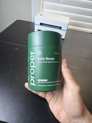 Proper Daily Boost Nutrient Dense Superfood Powder Green Apple 30 Servings