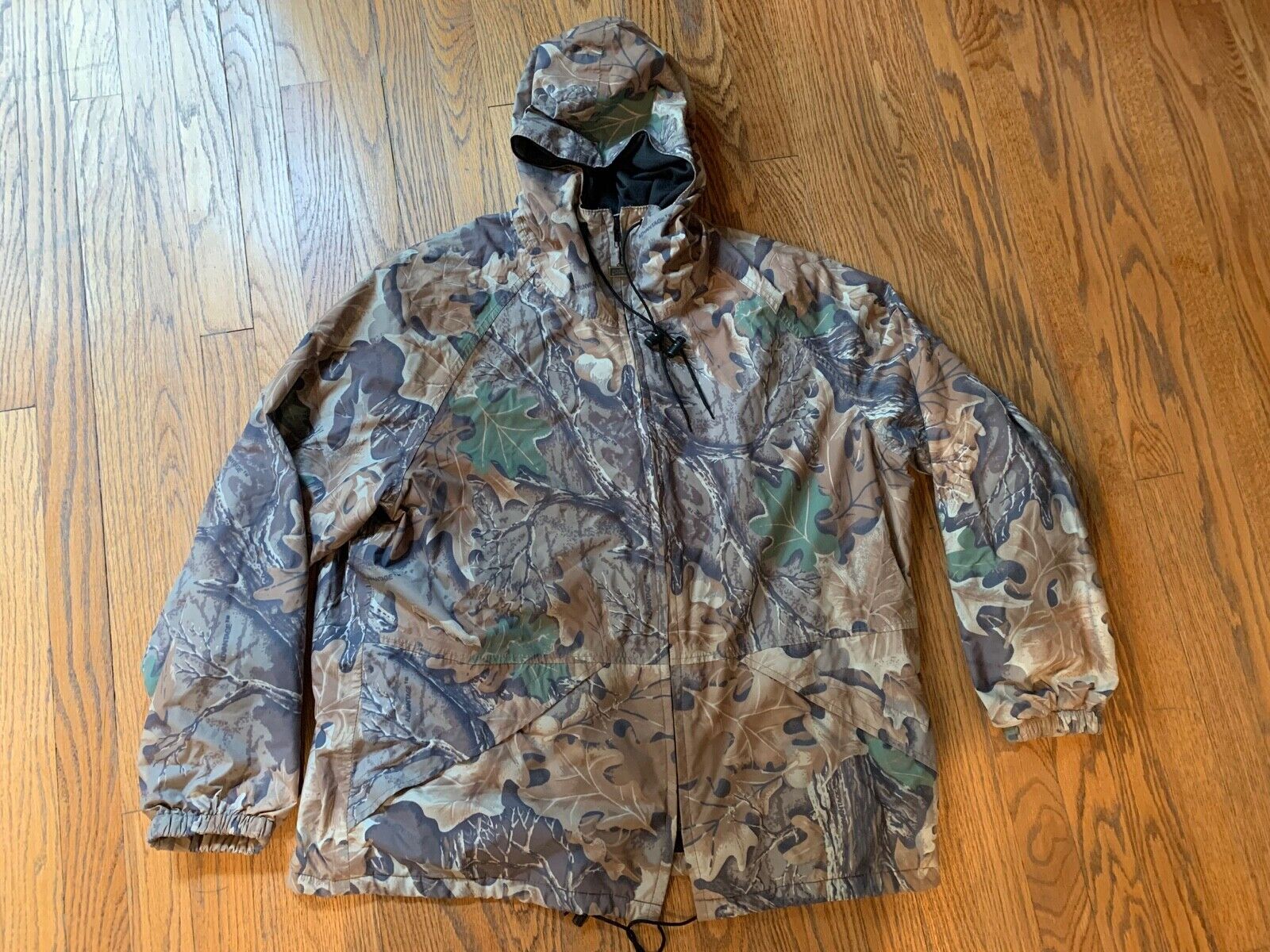 Walls Water-Pruf  ADVANTAGE Camouflage Hooded Jacket Mens XL  Full Zip