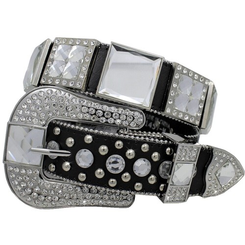 DND4DES Studded White Rhinestone Belt | eBay