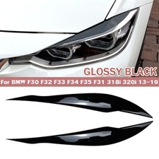 Headlight Cover Eyelid Eyebrow For BMW F30 F32 F33 F34 F35 F31 318i 320i 2013-19