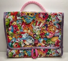 2013 Shopkins Travel Organizer Carrier Bag Figure Storage Handle Carrying Case