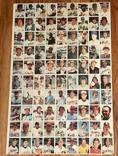 1975 SSPC Uncut 90 Card Baseball Sheet George Brett Rookie~Dave Parker~Mays
