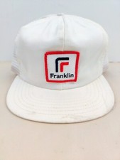 Vintage USA MADE Franklin Patch Trucker Hat Snapback Cap