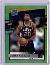 2020-21 Panini Donruss Rated Rookies Green Flood Udoka Azubuike #214 Rookie RC