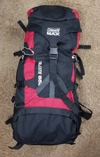 Coleman MAX ELATE 65L - Large Internal Frame Red & Black Hiking Backpack