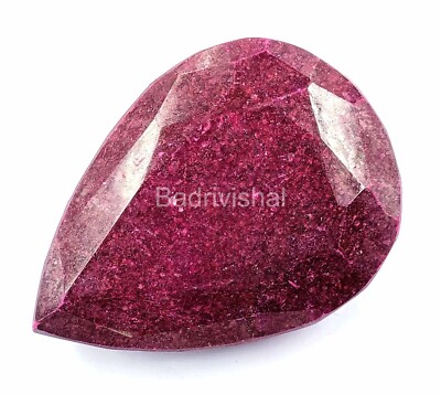 RED RUBY 1712 CT NATURAL CERITIFIED PEAR CUT FROM LOOSE GEMSTONE BEST OFFER 4AUF