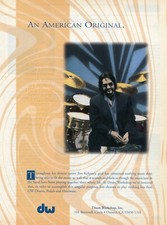 1995 Print Ad of DW Drum Workshop An American Original w Jim Keltner