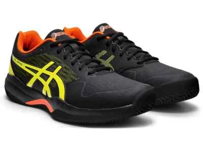 Herren Asics Gel-GAME 7 Clay/OC Turnschuhe Schuhe Tennis Schwarz Neu Größen 12 13