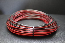 16 GAUGE 25 FT RED BLACK ZIP WIRE AWG CABLE POWER GROUND STRANDED COPPER CAR