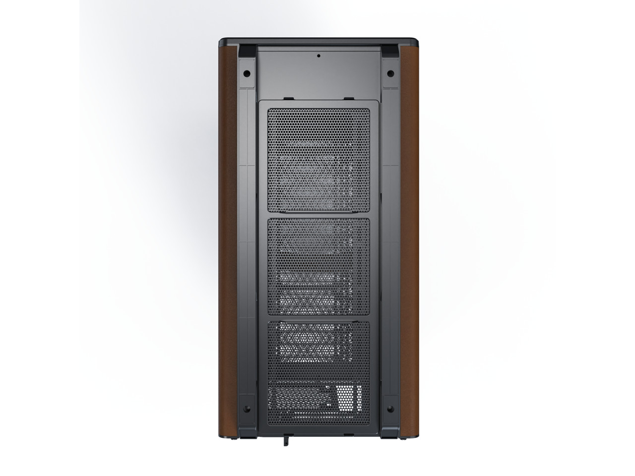 Montech Heritage Black Черная сталь Кожа Закаленное стекло Micro ATXMini ITX