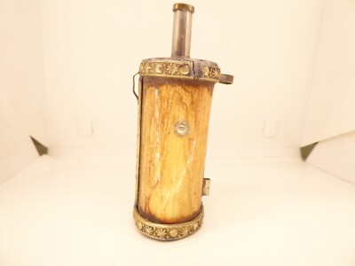 ANCIENNE POIRE A poudre chasse hawksley sheffield hunting powder flask