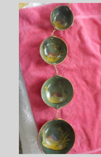 1960s Vintage Tlaquepaque Mexican Pottery hanging set of bowls