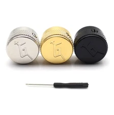 High-Quality Metal Guitar Knobs G/Arrow Logo Control Knobs Potentiometer Cap