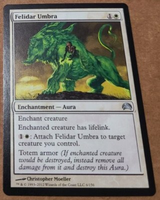 MTG Magic 1x Felidar Umbra Planechase 2012 or Planechase Anthology NM