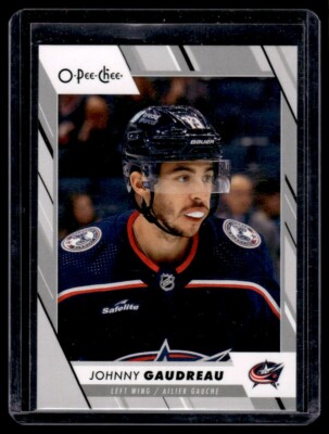 2023-24 O-Pee-Chee Photo Variation Variant Johnny Gaudreau Columbus Blue Jackets