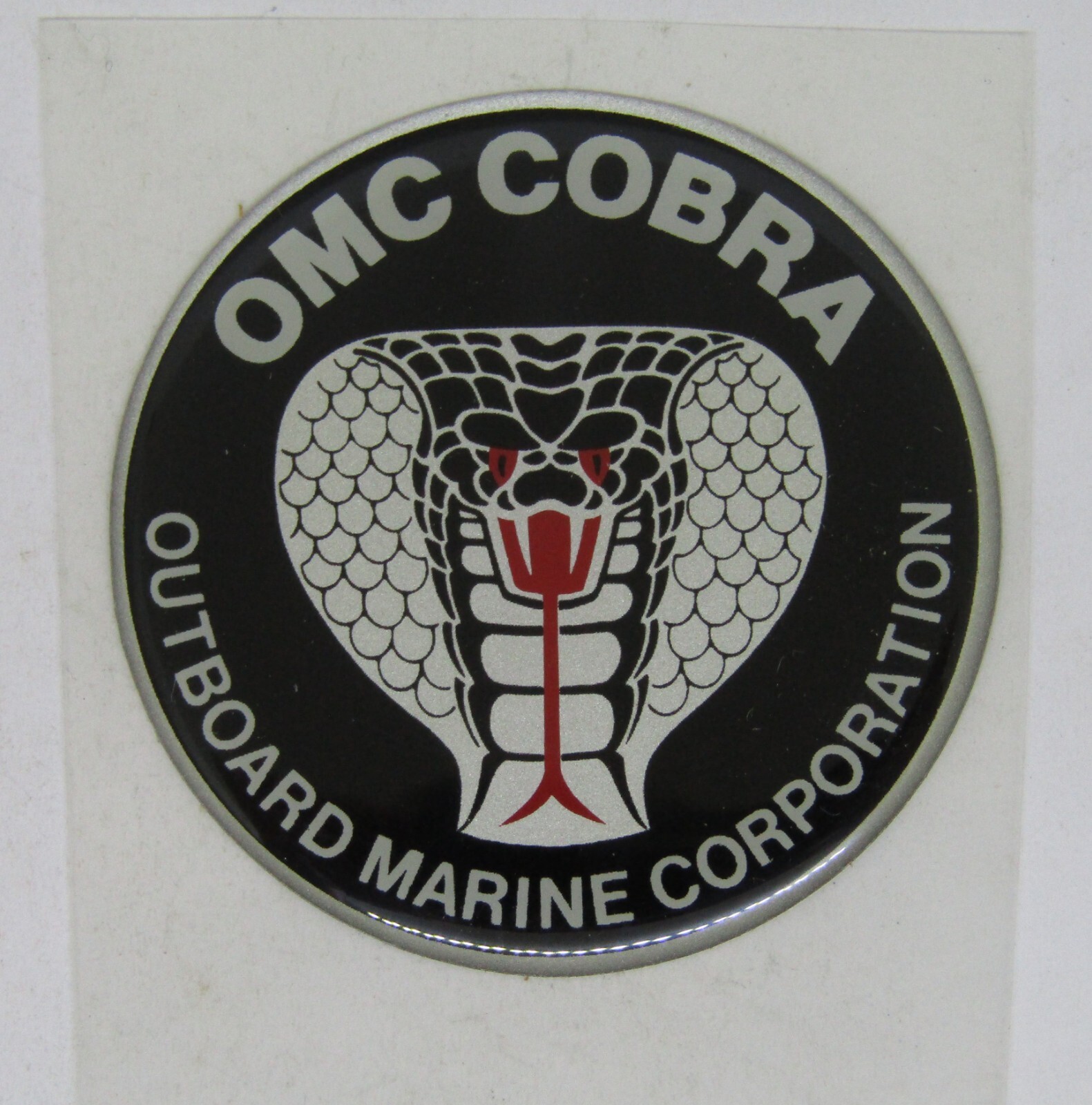 OMC Cobra Medallion Decal Johnson EVINRUDE 0911848 911848 for sale  