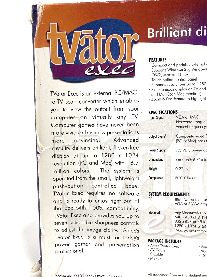 Antec TVator EXEC - Jogue jogos de PC em sua TV vintage completo na caixa Y2K retrô - Imagem 4 de 4