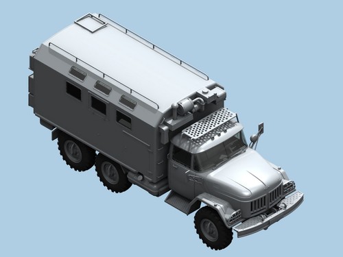 ICM 35517 Plastik Modellbausatz Maßstab 1:35 ZiL-131 KShM Sowjetische Armee Kommandofahrzeug - Bild 14 von 19