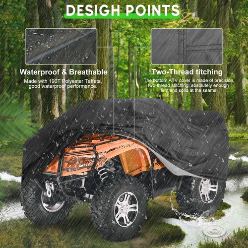 XL Quad ATV Cover Dust Sun UV Protect For Polaris Sportsman 550 EFI XP 2009-2014 - Picture 4 of 16