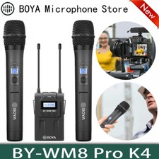 BOYA BY-WM8 Pro K4 Handheld Wireless Microphone Kit System For iPhone DSLR Video